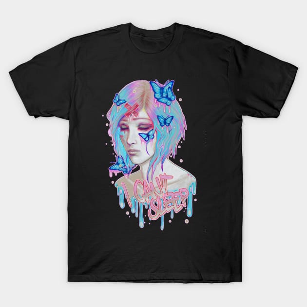 I Can't Sleep T-Shirt by marziipan